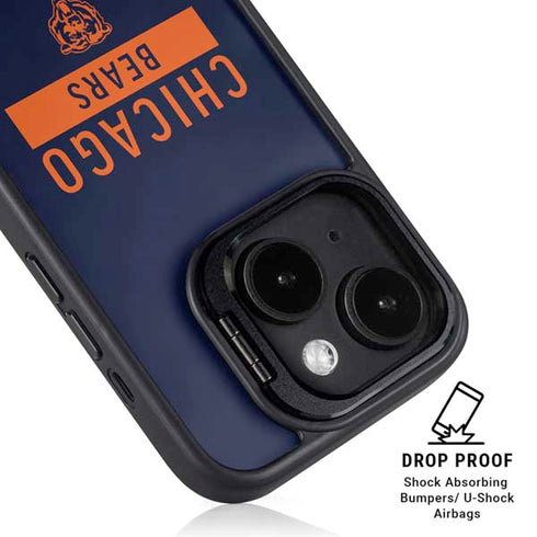 NFL Chicago Bears Blue Performance Series iPhone 15 Kickstand Case