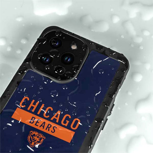 NFL Chicago Bears Blue Performance Series iPhone 15 Pro Waterproof Case
