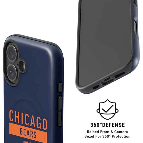 NFL Chicago Bears Blue Performance Series iPhone 16 Magsafe Impact Case
