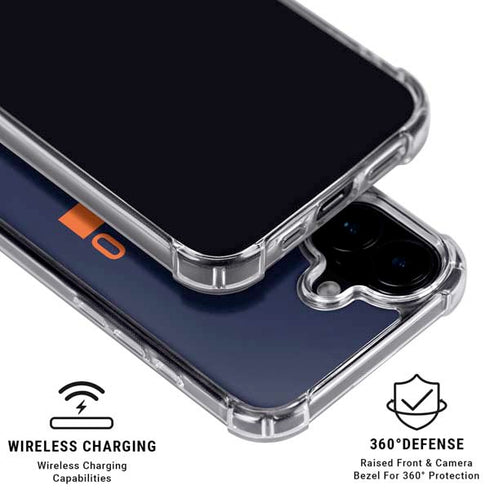 NFL Chicago Bears Blue Performance Series iPhone 16 Plus Clear Case