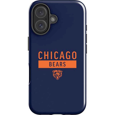NFL Chicago Bears Blue Performance Series iPhone 16 Plus Impact Case