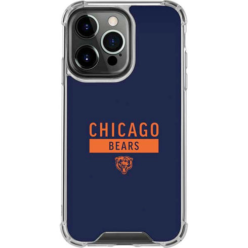 NFL Chicago Bears Blue Performance Series iPhone 16 Pro Clear Case