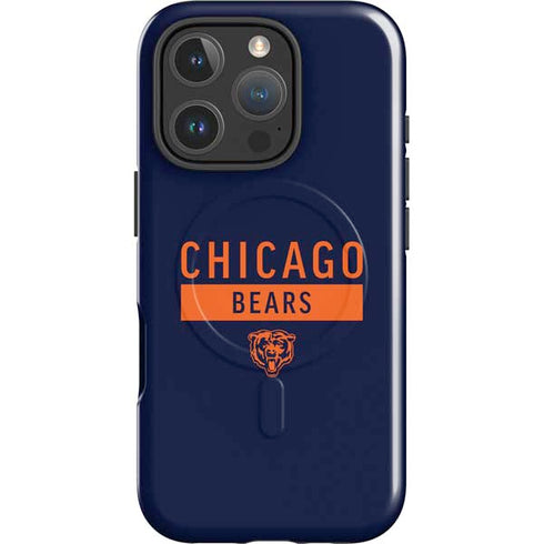 NFL Chicago Bears Blue Performance Series iPhone 16 Pro Max Magsafe Impact Case