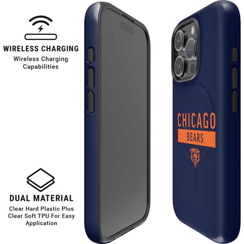 NFL Chicago Bears Blue Performance Series iPhone 16 Pro Max Magsafe Impact Case