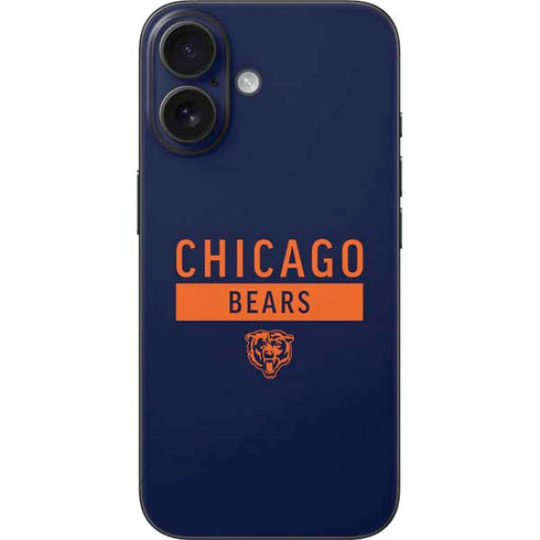 NFL Chicago Bears Blue Performance Series iPhone 16 Skin