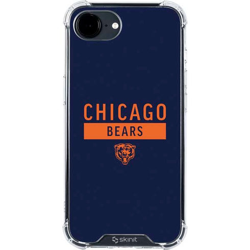 NFL Chicago Bears Blue Performance Series iPhone 16e Clear Case