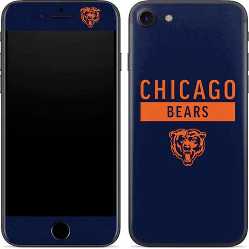 NFL Chicago Bears Blue Performance Series iPhone 8 Skin