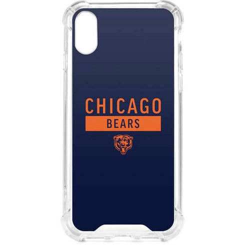 NFL Chicago Bears Blue Performance Series iPhone XS Clear Case