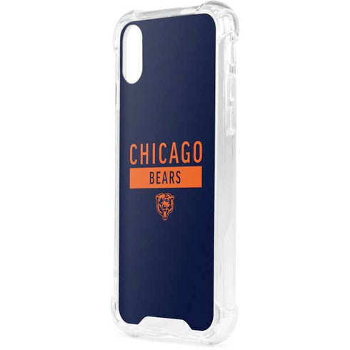NFL Chicago Bears Blue Performance Series iPhone XS Clear Case
