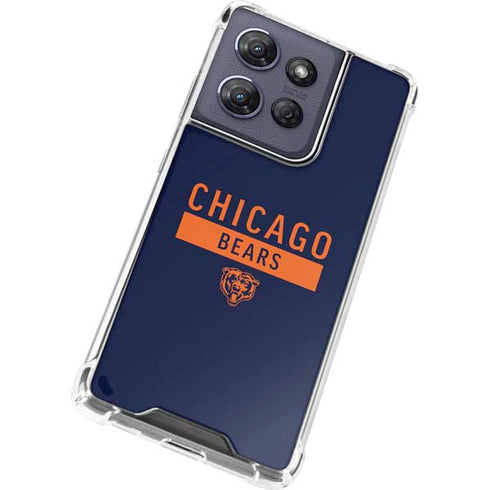 NFL Chicago Bears Blue Performance Series Moto G 5G (2025) Clear Case