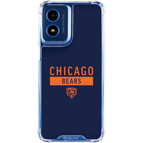 NFL Chicago Bears Blue Performance Series Moto G 5G (2024) Clear Case