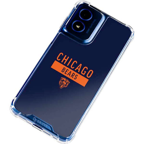 NFL Chicago Bears Blue Performance Series Moto G 5G (2024) Clear Case