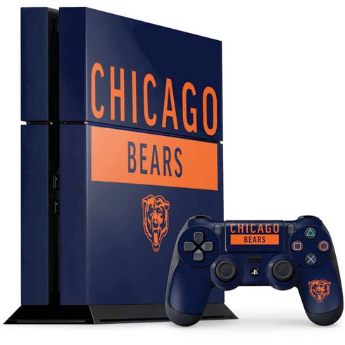 NFL Chicago Bears Blue Performance Series PlayStation PS4 Skins