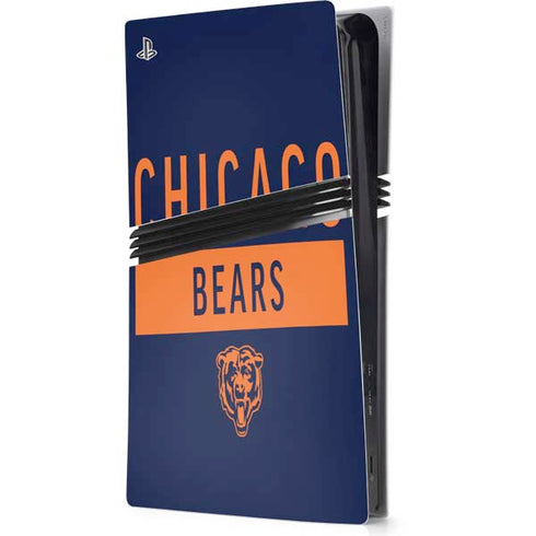 NFL Chicago Bears Blue Performance Series PS5 Pro Console Skin