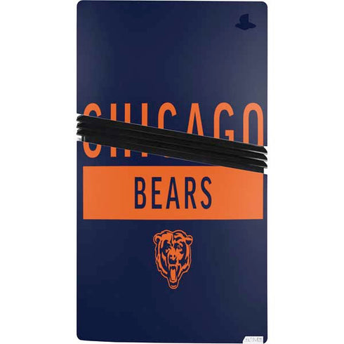NFL Chicago Bears Blue Performance Series PS5 Pro Console Skin