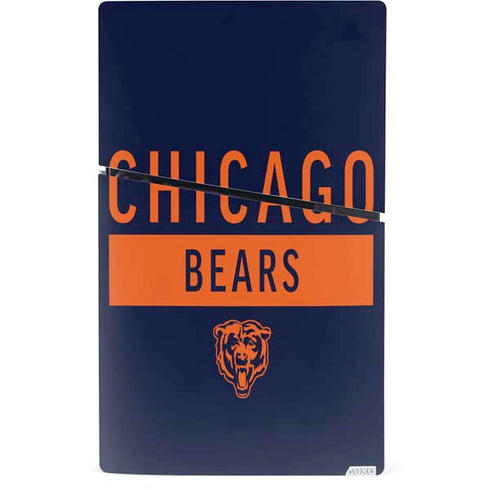 NFL Chicago Bears Blue Performance Series PS5 Slim Digital Edition Console Skin