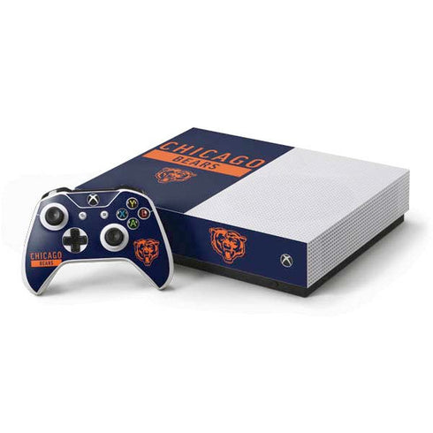 NFL Chicago Bears Blue Performance Series Xbox One S All-Digital Edition Bundle Skin
