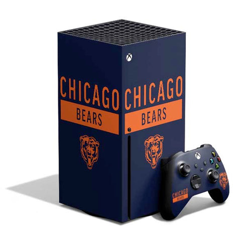 NFL Chicago Bears Blue Performance Series Xbox Series X Bundle Skin
