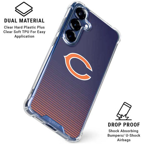 NFL Chicago Bears Breakaway Galaxy S25 Plus Clear Case