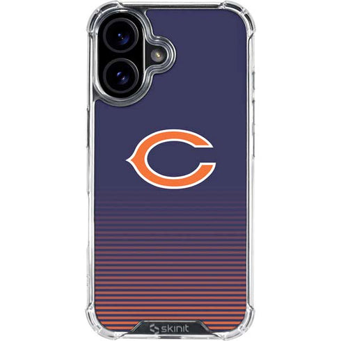 NFL Chicago Bears Breakaway iPhone 16 Plus Clear Case
