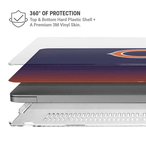 NFL Chicago Bears Breakaway MacBook Pro 14in (2021-24) Case plus Skin