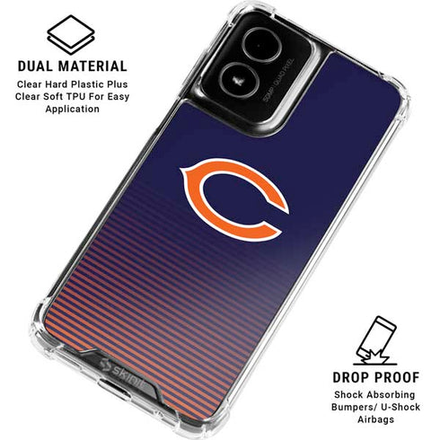 NFL Chicago Bears Breakaway Moto G Power 5G (2024) Clear Case