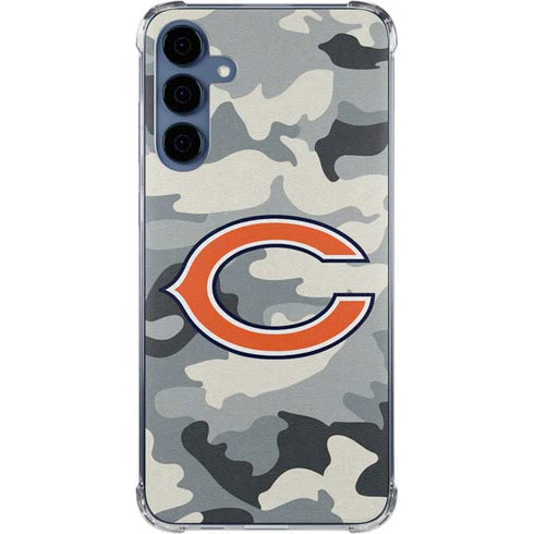 NFL Chicago Bears Camo Galaxy A55 5G Clear Case