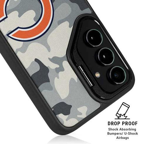 NFL Chicago Bears Camo Galaxy S24 FE Kickstand Case