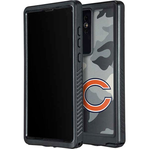 NFL Chicago Bears Camo Galaxy S24 Ultra Waterproof Case