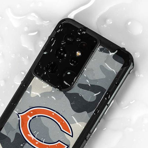 NFL Chicago Bears Camo Galaxy S24 Ultra Waterproof Case