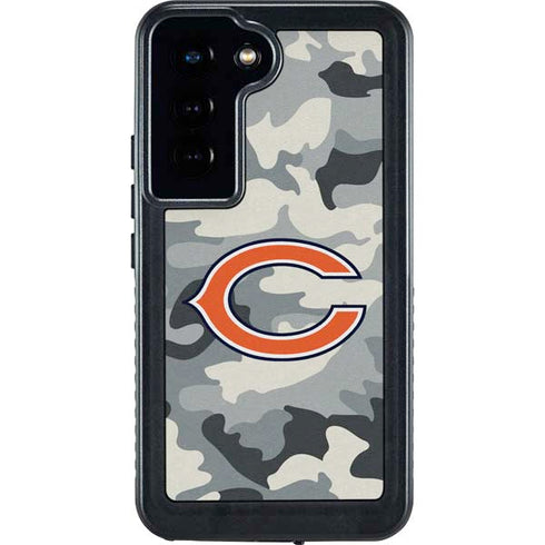 NFL Chicago Bears Camo Galaxy S24 Waterproof Case