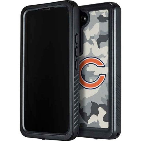 NFL Chicago Bears Camo Galaxy S24 Waterproof Case