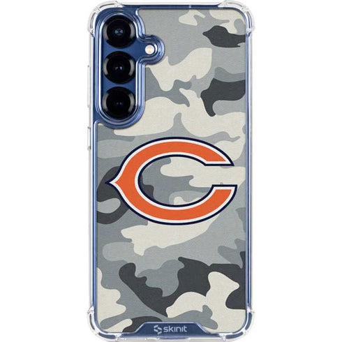 NFL Chicago Bears Camo Galaxy S25 Clear Case