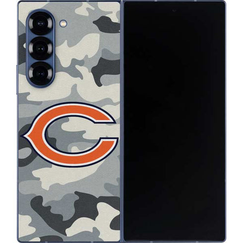 NFL Chicago Bears Camo Galaxy Z Fold6 Skin