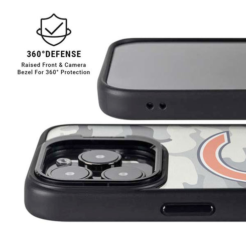 NFL Chicago Bears Camo iPhone 14 Pro Kickstand Case