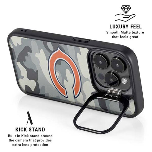 NFL Chicago Bears Camo iPhone 15 Pro Max Kickstand Case