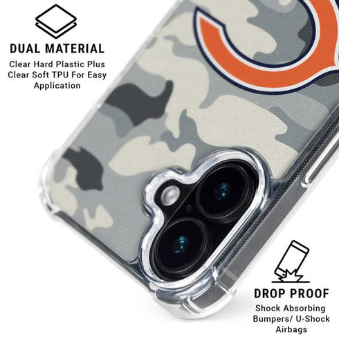 NFL Chicago Bears Camo iPhone 16 MagSafe Case