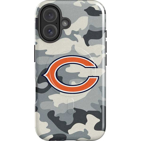 NFL Chicago Bears Camo iPhone 16 Magsafe Impact Case
