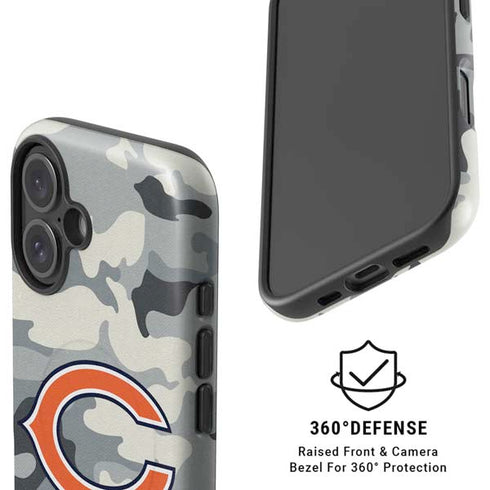 NFL Chicago Bears Camo iPhone 16 Magsafe Impact Case