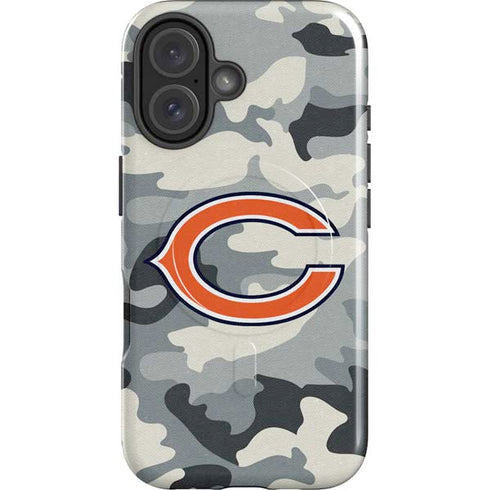 NFL Chicago Bears Camo iPhone 16 Plus Magsafe Impact Case