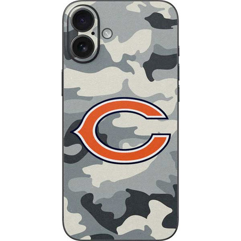 NFL Chicago Bears Camo iPhone 16 Plus Skin