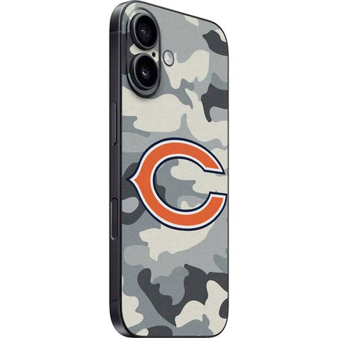 NFL Chicago Bears Camo iPhone 16 Plus Skin
