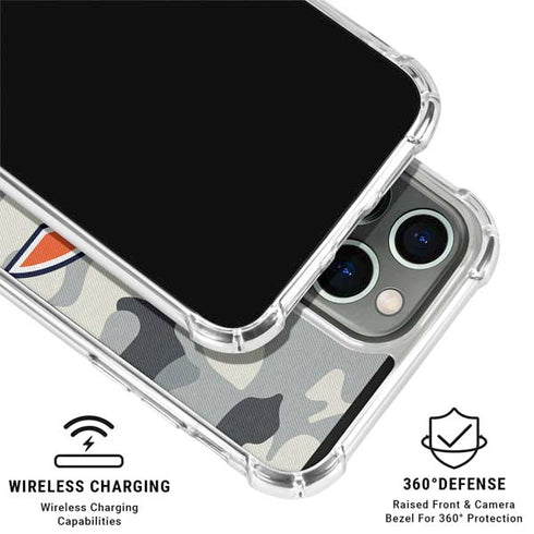NFL Chicago Bears Camo iPhone 16 Pro Clear Case