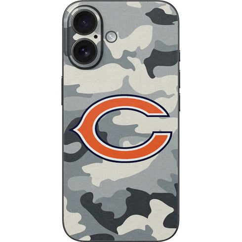 NFL Chicago Bears Camo iPhone 16 Skin