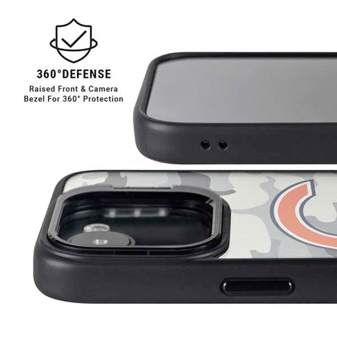 NFL Chicago Bears Camo iPhone 16e Kickstand Case