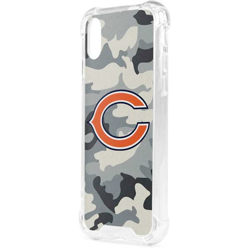 NFL Chicago Bears Camo iPhone XS Clear Case