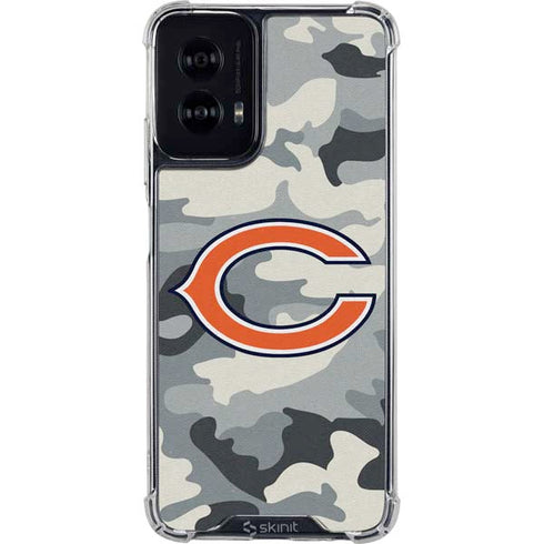 NFL Chicago Bears Camo Moto G Power 5G (2024) Clear Case
