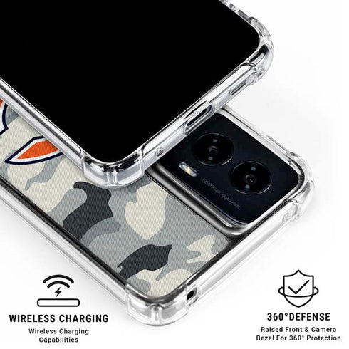 NFL Chicago Bears Camo Moto G Power 5G (2024) Clear Case