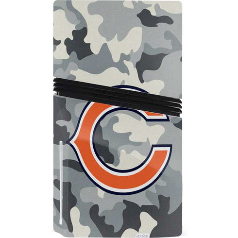 NFL Chicago Bears Camo PS5 Pro Disk Console Skin
