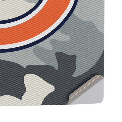 NFL Chicago Bears Camo PS5 Pro Disk Console Skin